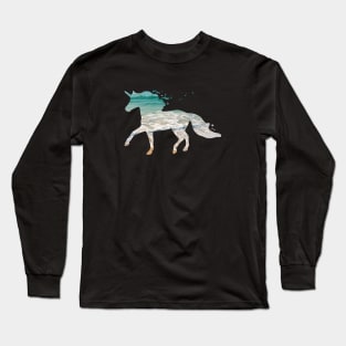 Water Horse Spirit Unicorn Sea Ocean Nokk Long Sleeve T-Shirt